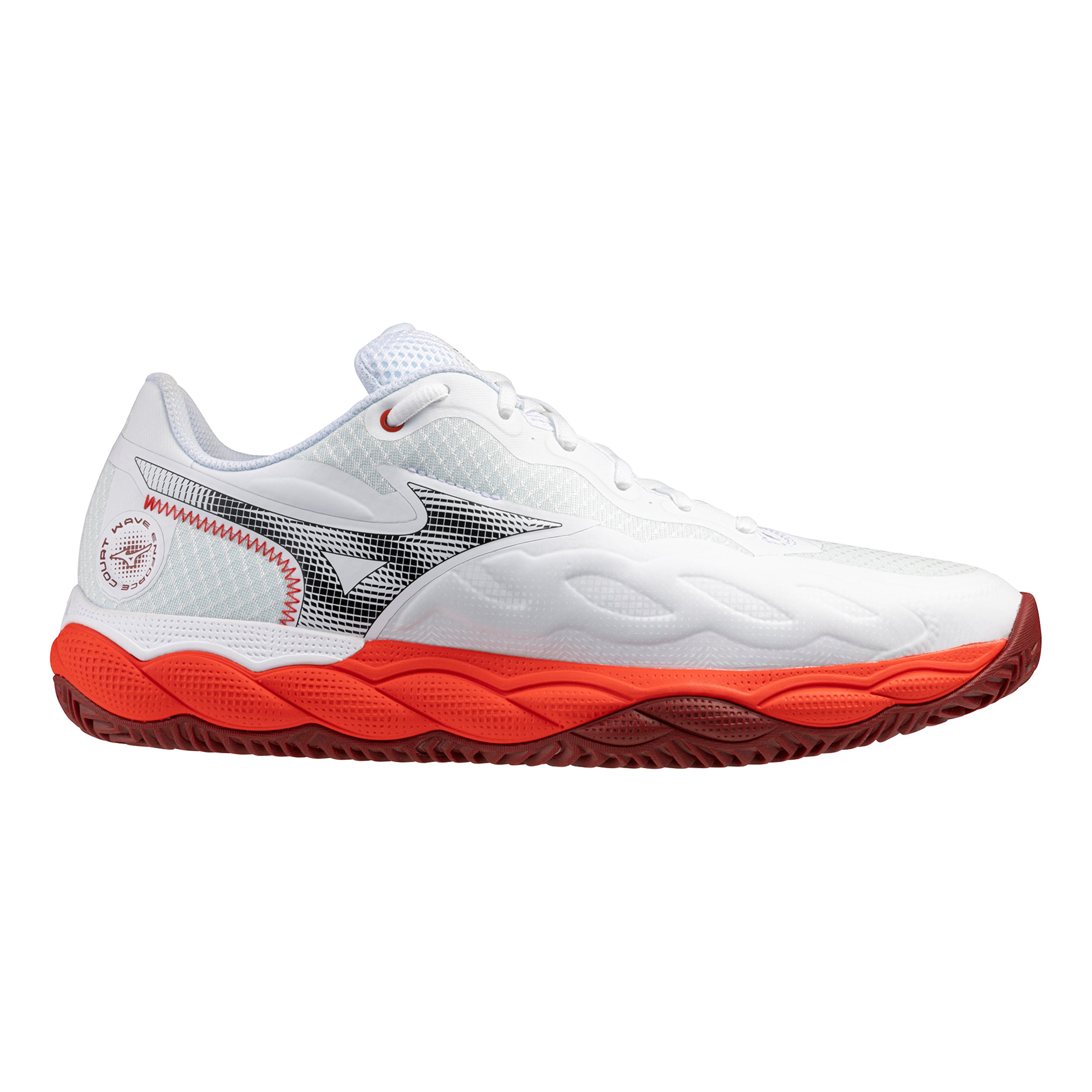 Mizuno Wave Enforce Court Gravelschoen Heren - wit, rood