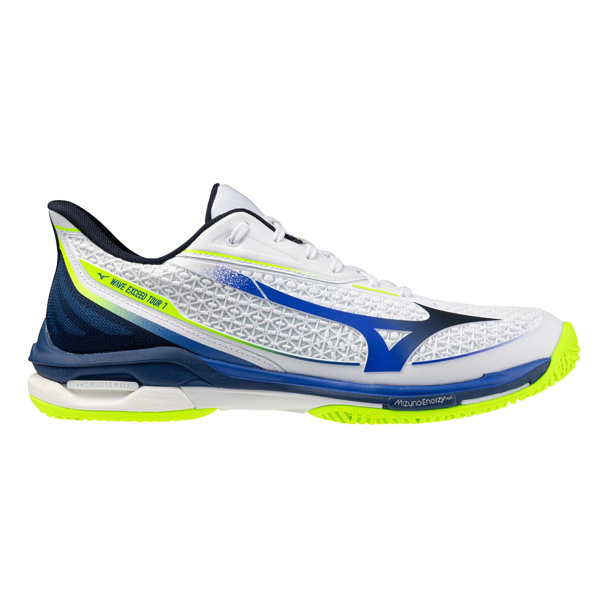 Mizuno Wave Exceed Tour 7 Chaussures toutes surfaces Hommes - bleu, jaune lemon