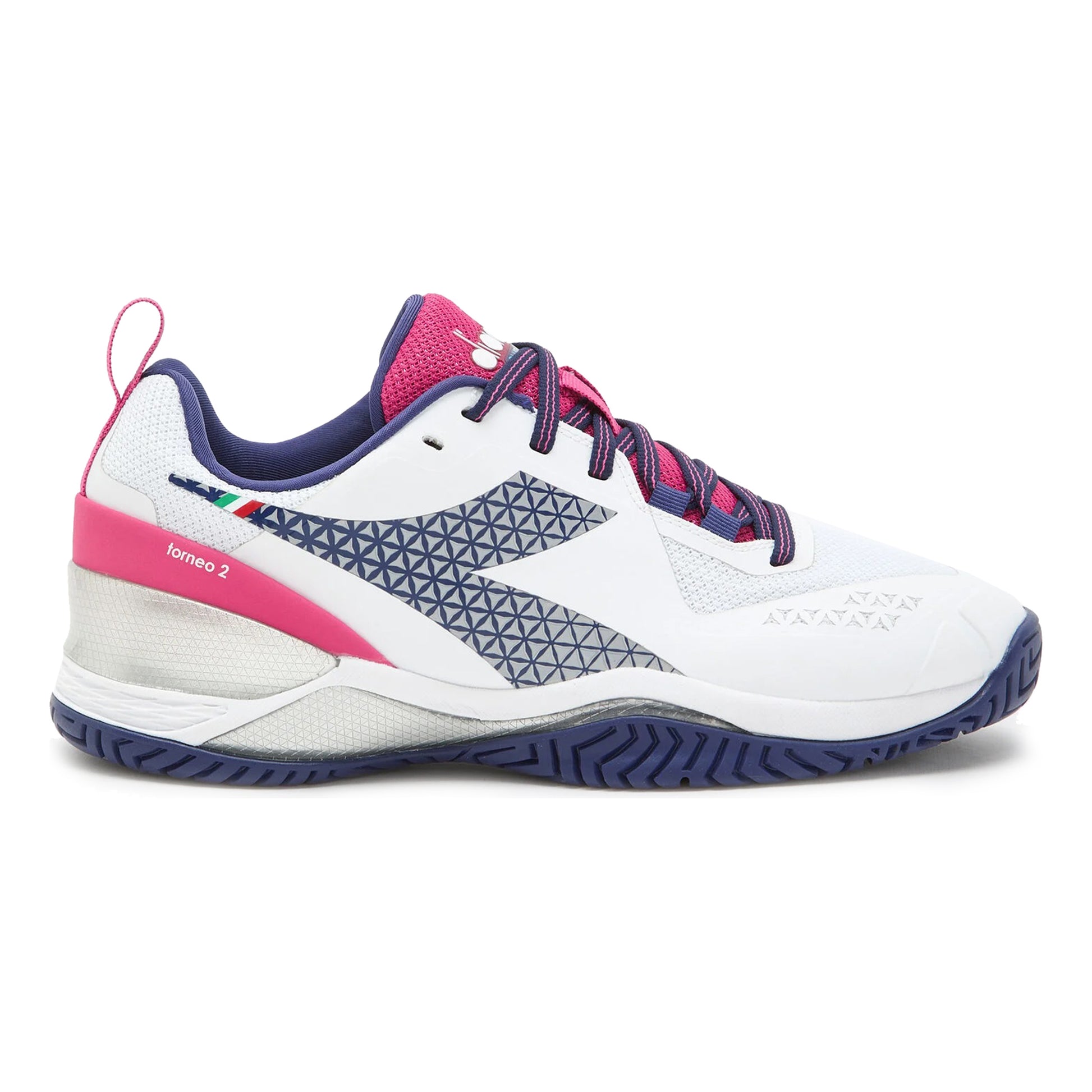 Diadora Blushield Torneo 2 Allcourt schoen Dames - wit, rood