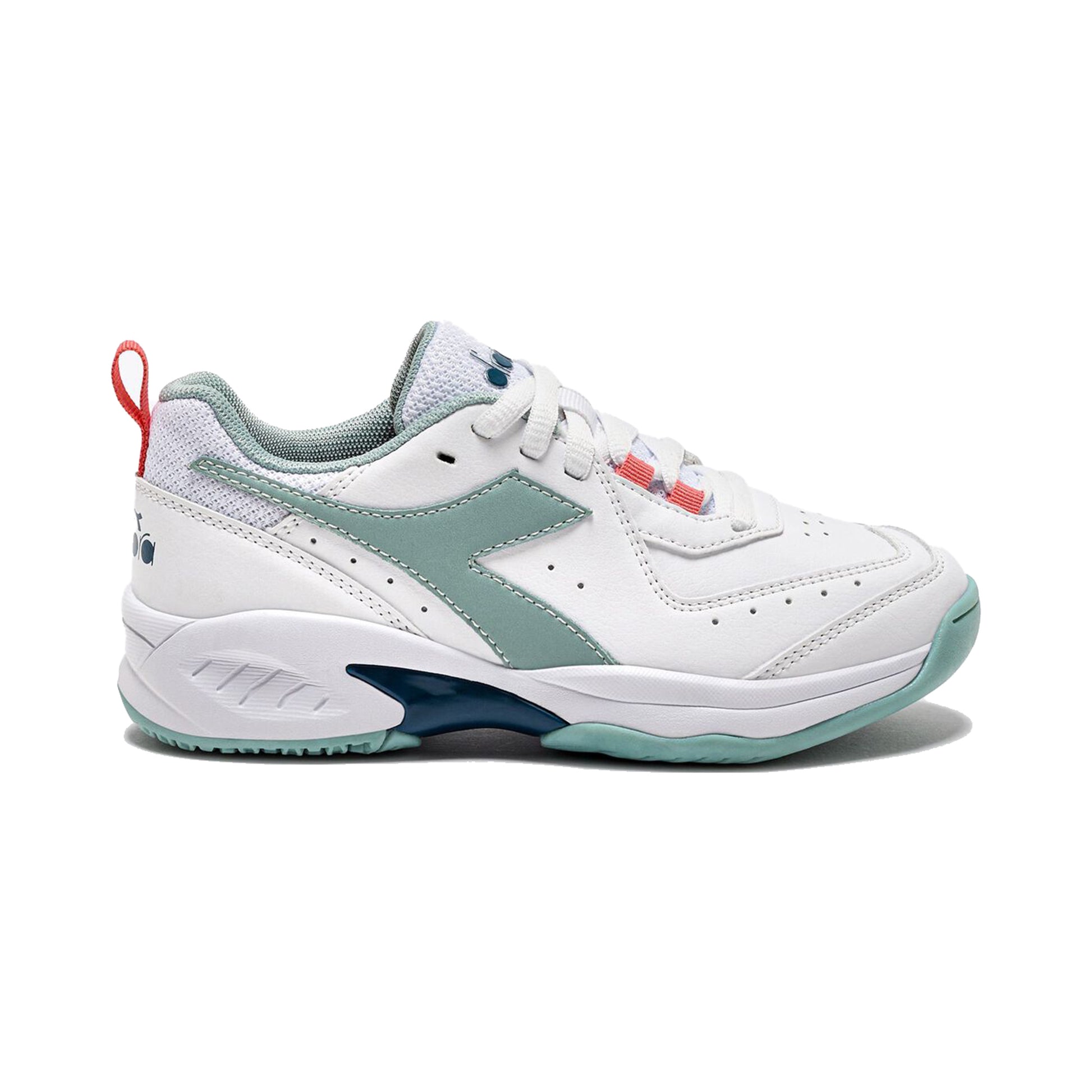 Diadora S. Challenge 5 SL AC Allcourt schoen Kinderen - wit, mint