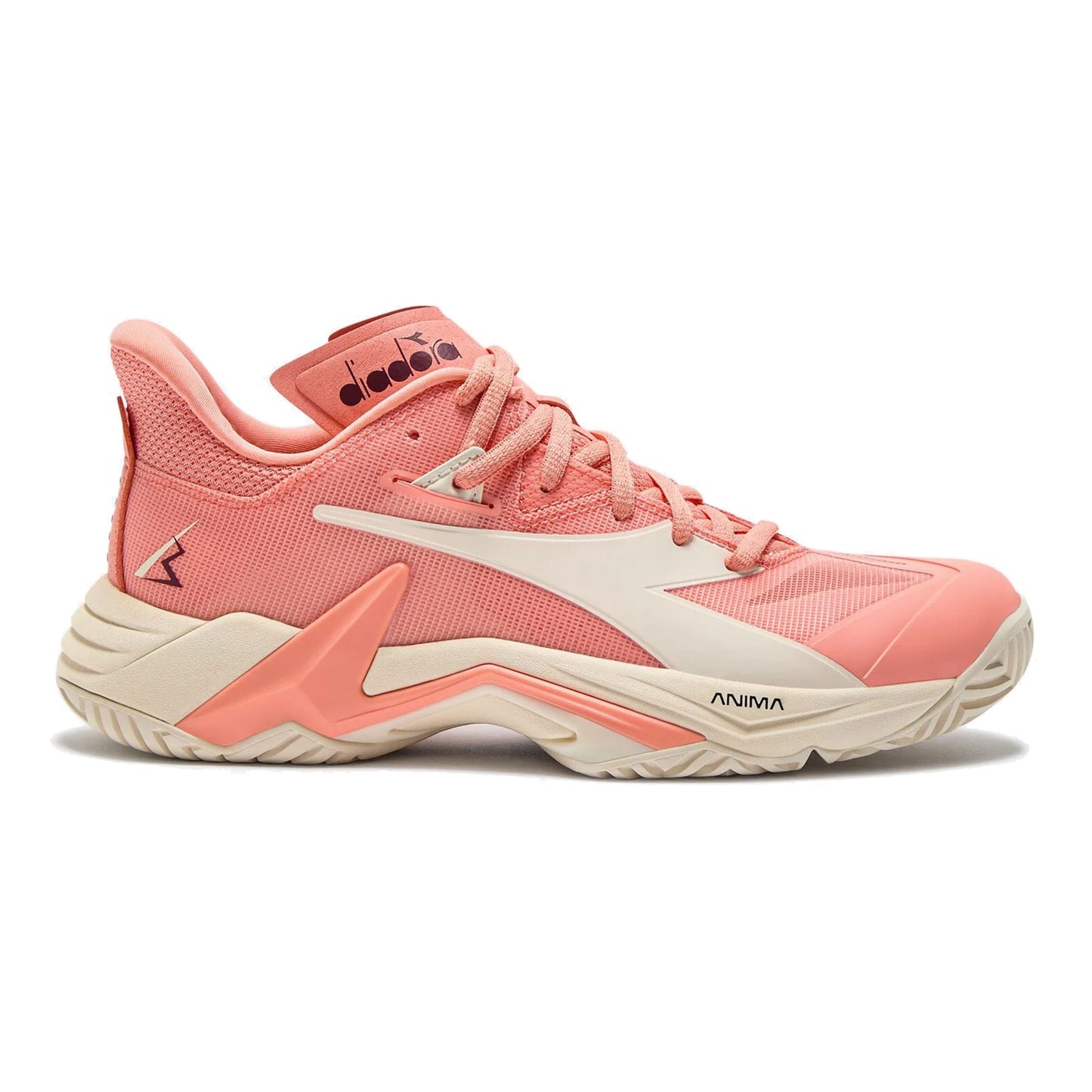 Diadora B.Icon 3 Chaussures Toutes Surfaces Femmes-Abricot, Blanc
