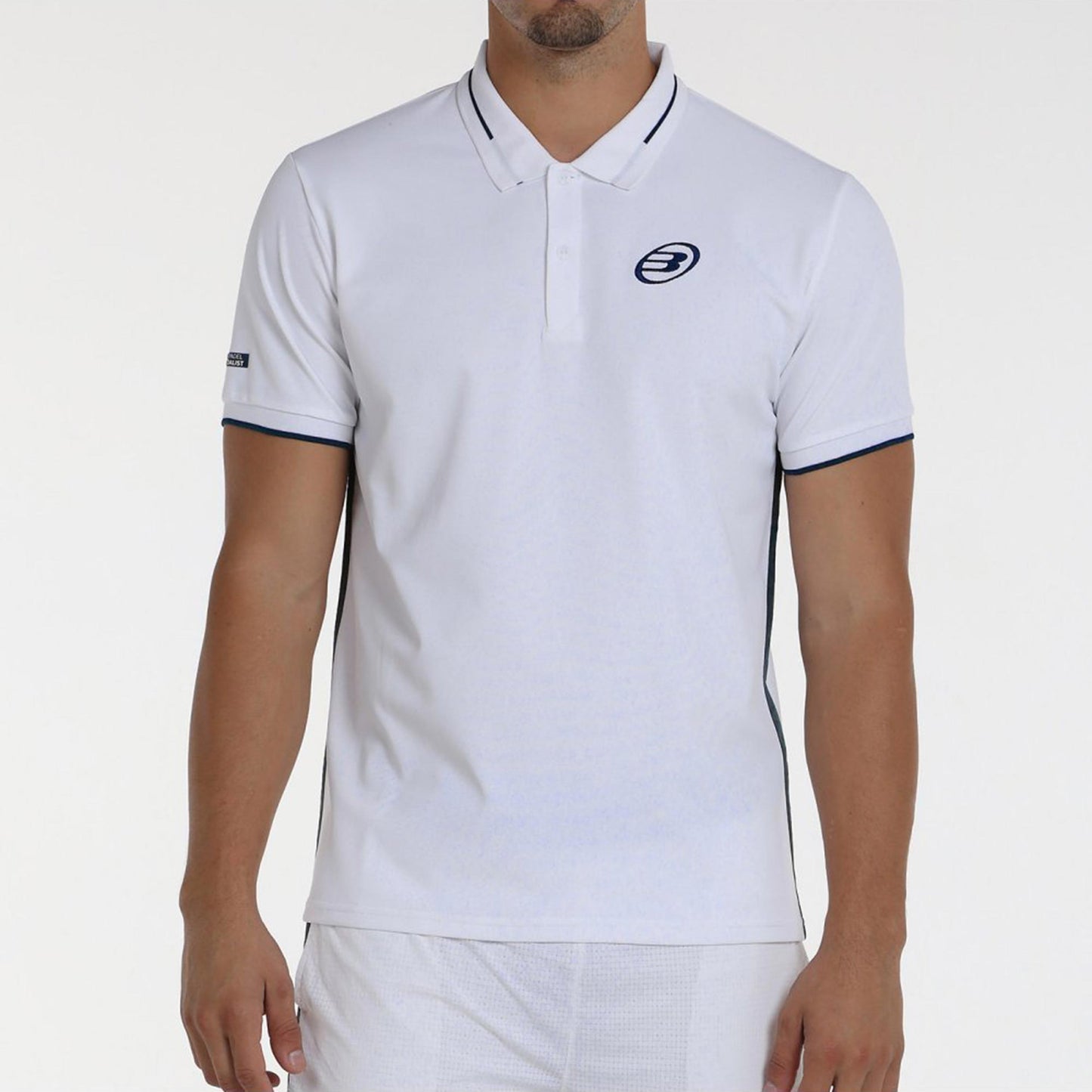 Bullpadel Leiro 25V Polo Heren-Wit