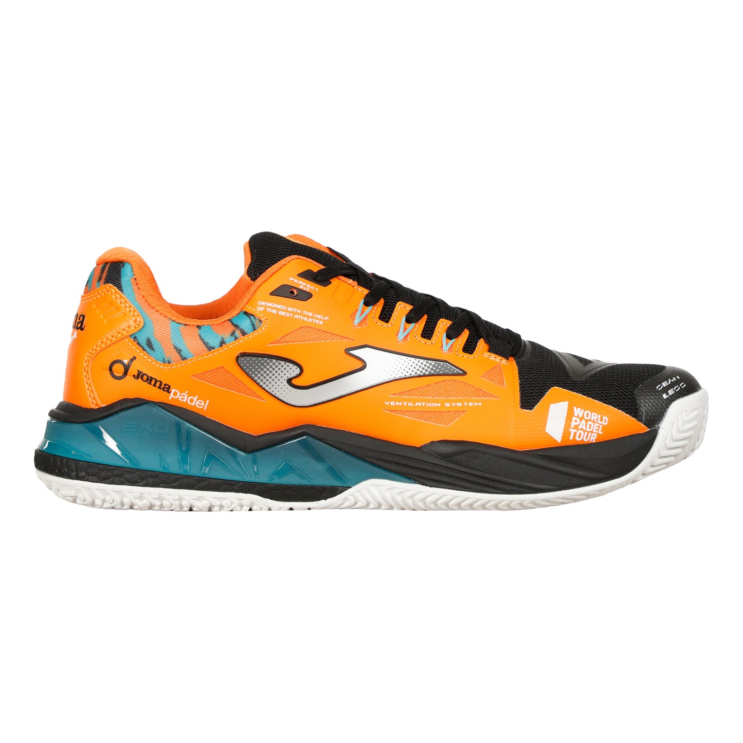 Joma Spin Padel schoen Heren - oranje, zilver