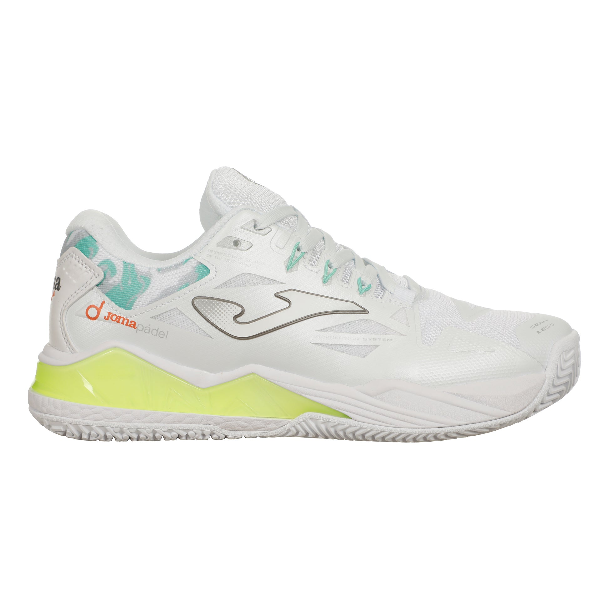 Joma Spin Chaussures padel Femmes - blanc, vert
