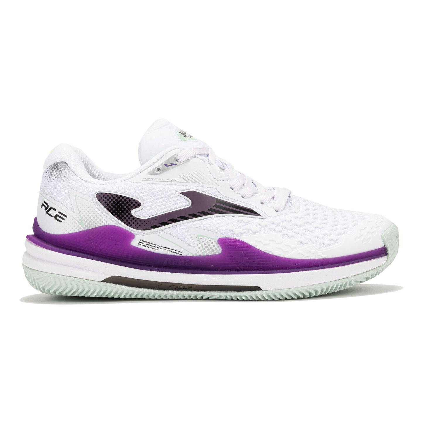 Joma Ace Chaussure Terre Battue Femmes-Blanc,Violet