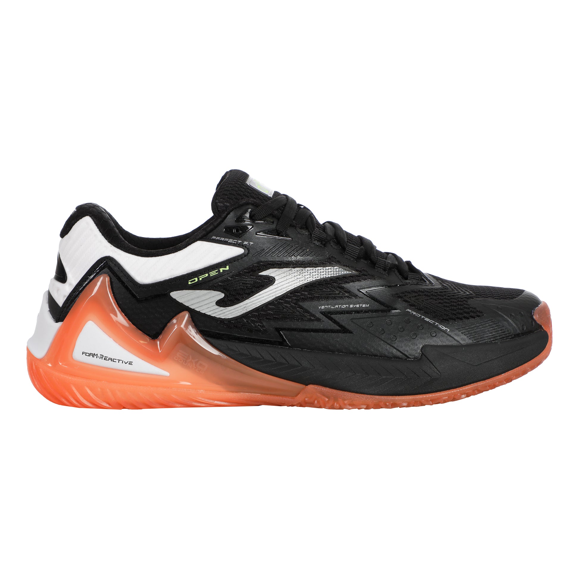 Joma Open Padel Schoen Heren-Zwart,Koraal