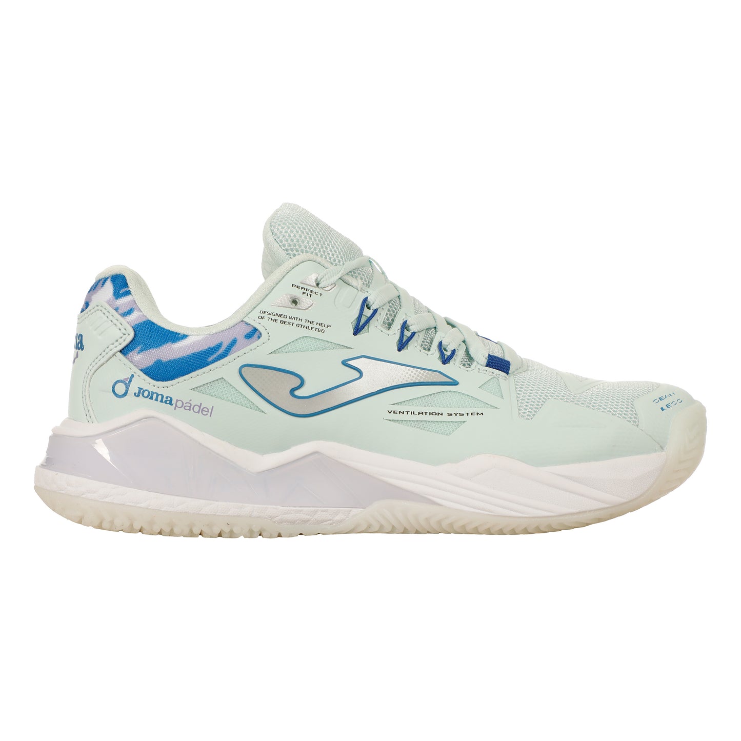 Joma Spin Padel schoen Dames - lichtblauw, mauve