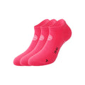 Karli Tech No-Show Chaussettes De Sport Pack De 3-Pink,Blanc
