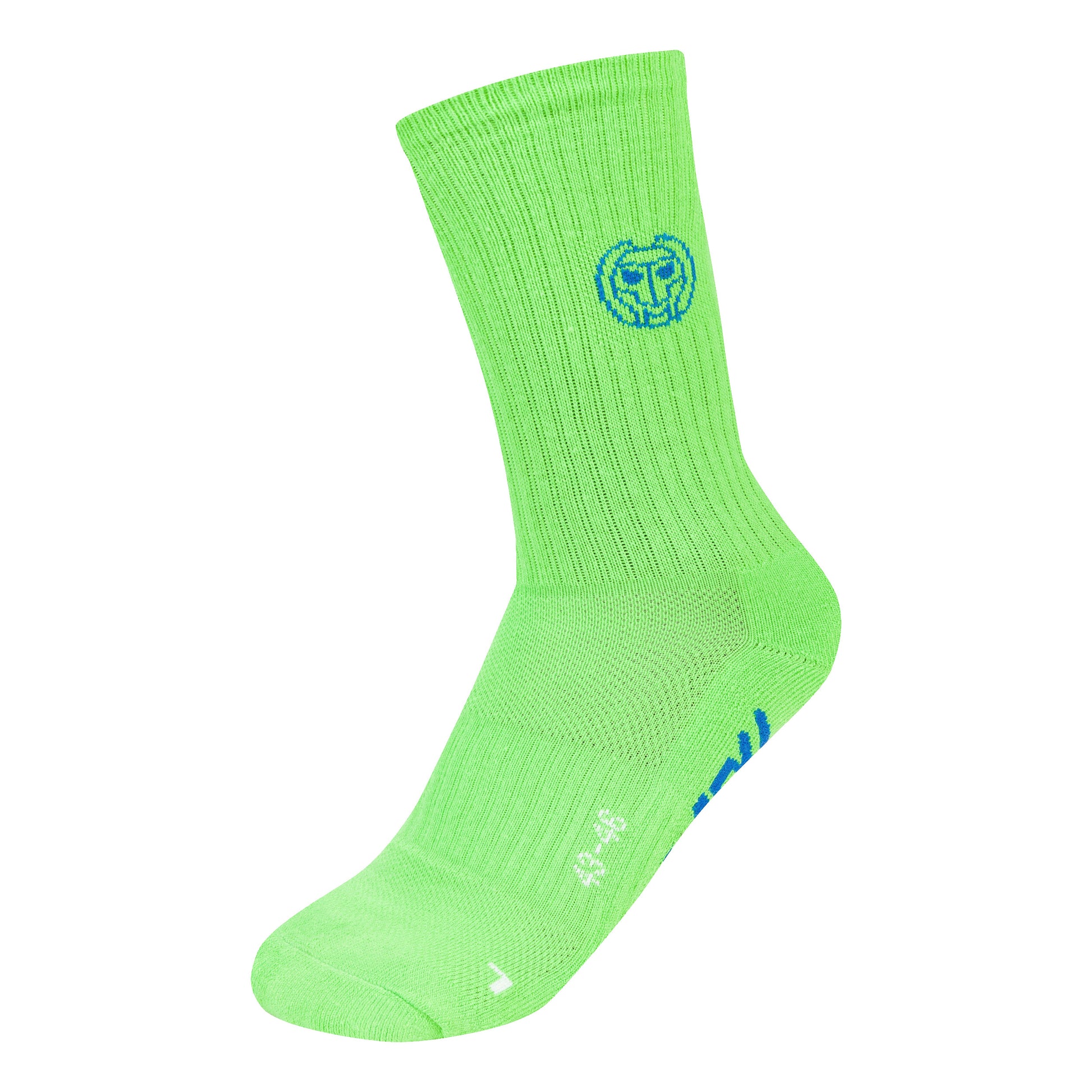 BIDI BADU Tamio Tech Crew Chaussettes De Sport Pack De 3-Vert Clair,Bleu Foncé