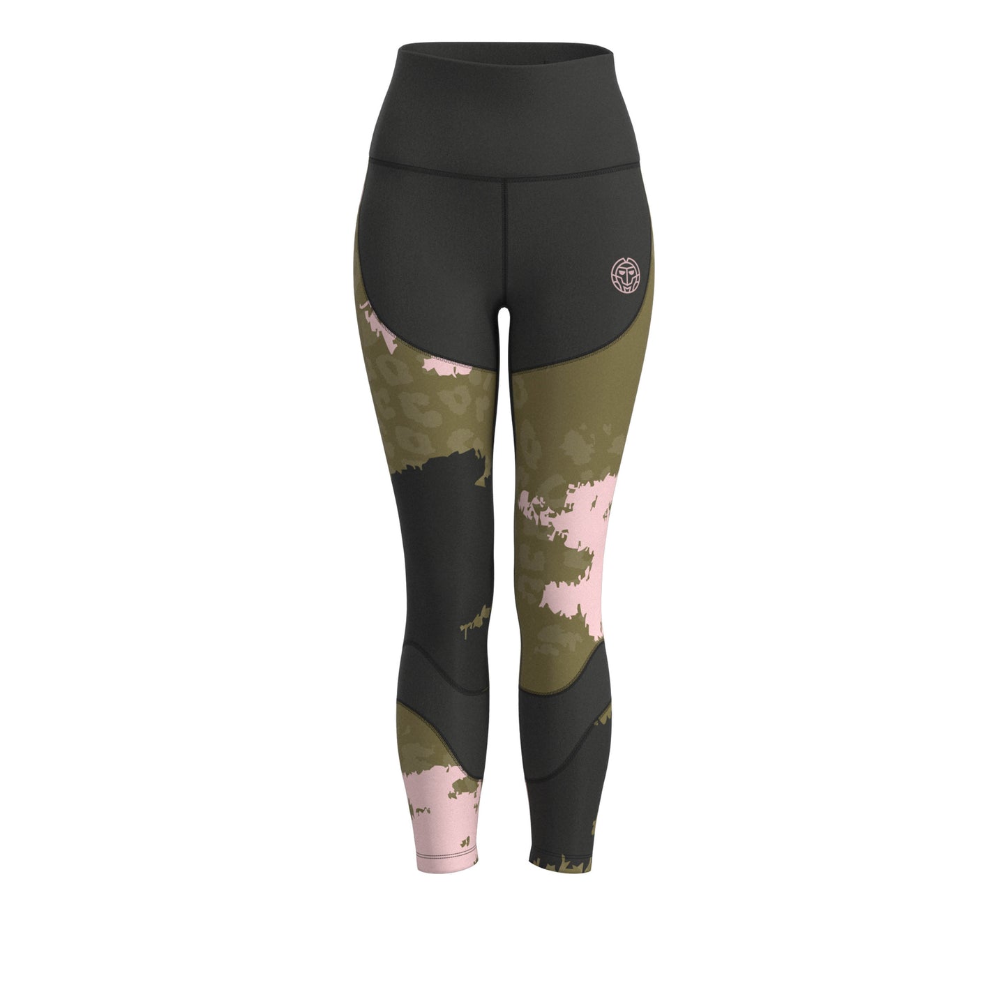 BIDI BADU Colortwist Printed Collant tight Femmes - vert olive, multicouleur