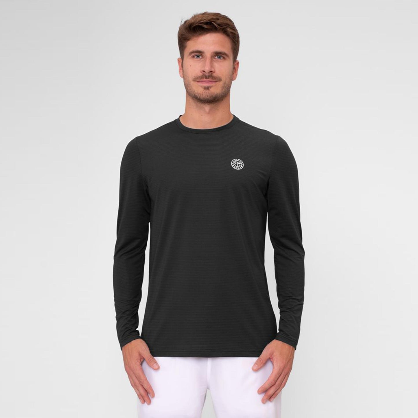 BIDI BADU Crew Roundneck Longsleeve Heren-Zwart