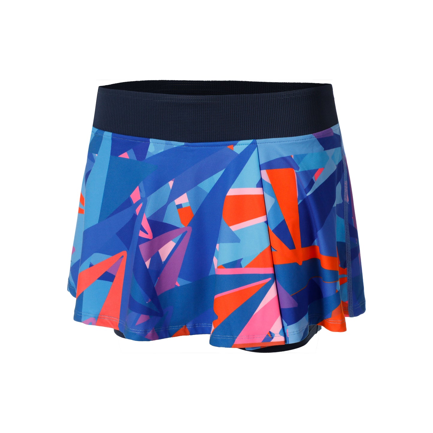 BIDI BADU Spike Printed Wavy Jupe Femmes-Bleu Foncé,Bleu