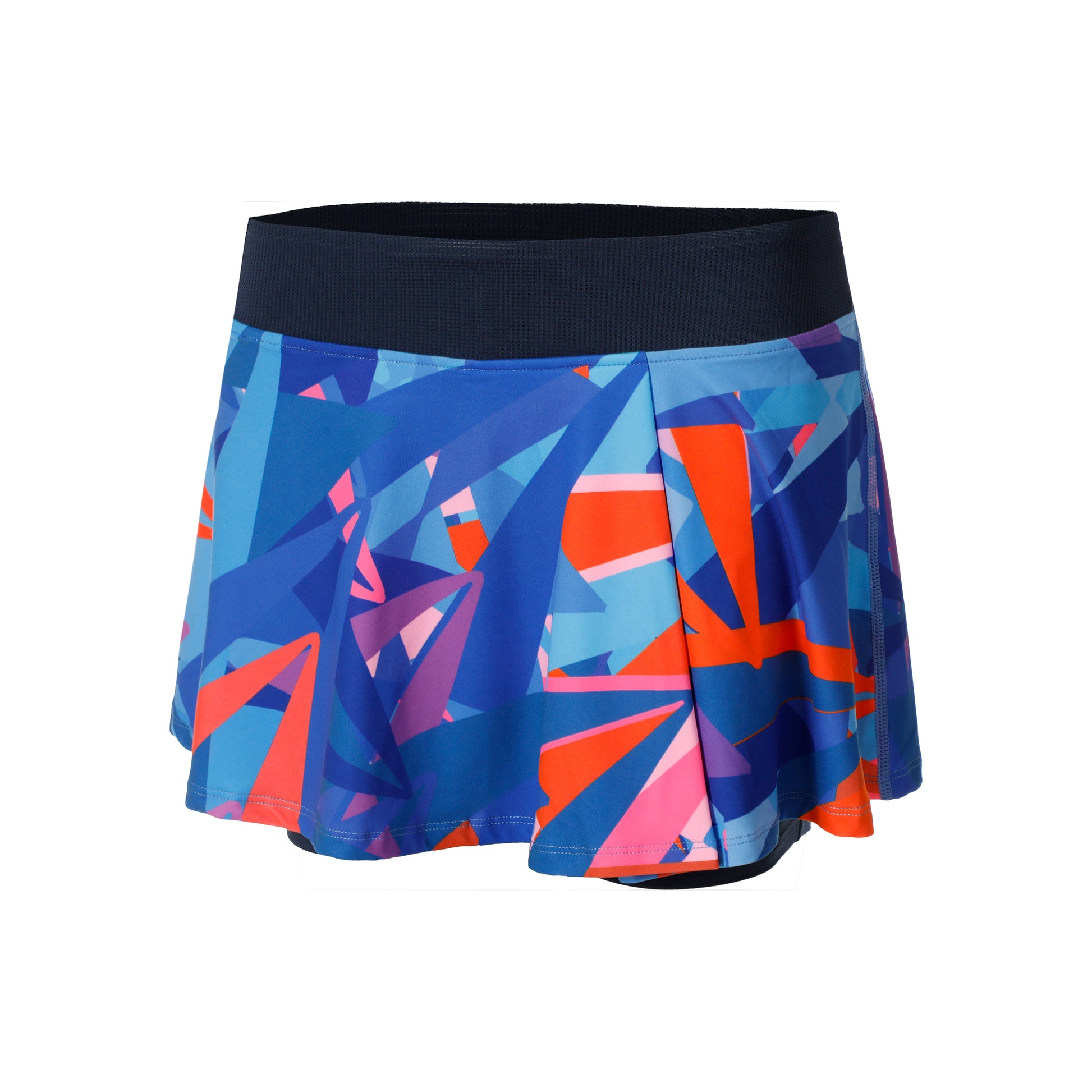 BIDI BADU Spike Printed Wavy Jupe Femmes-Bleu Foncé,Bleu