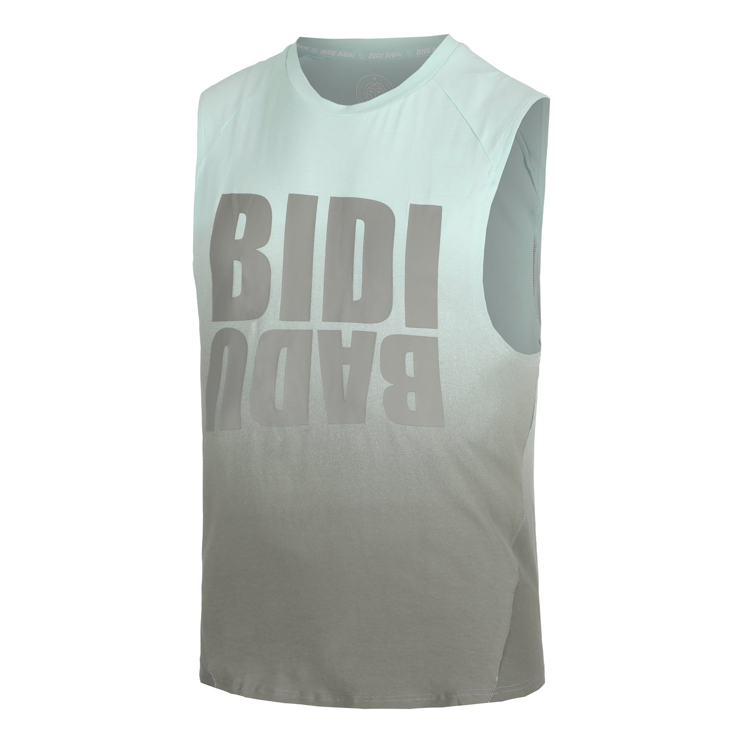 BIDI BADU Bicespsus Move Printed Débardeur Tank Top Hommes-Mint, Gris