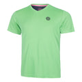 Crew Inside Out V-Neck T-shirt Hommes-Vert Fluo,Bleu Foncé