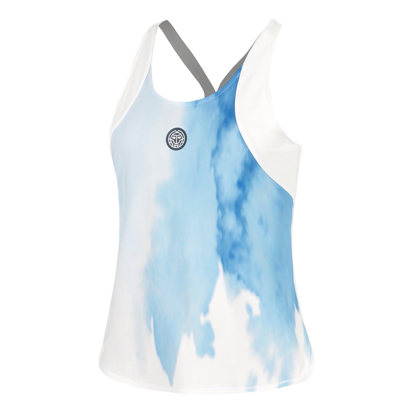 BIDI BADU Watercolour Tanktop Dames-Wit,Blauw