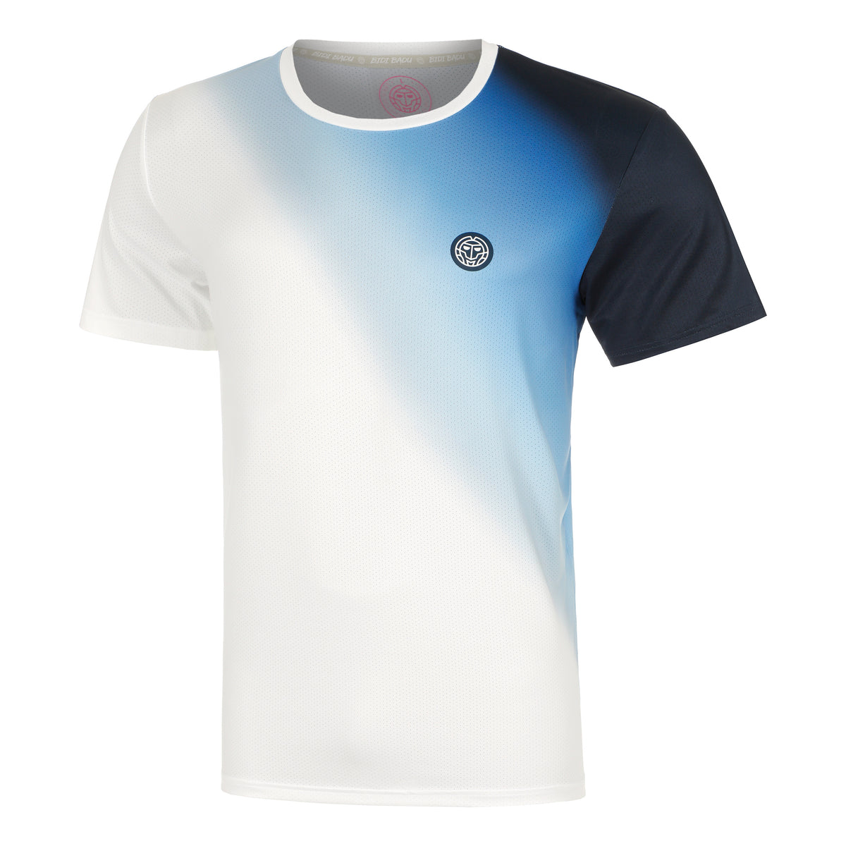 BIDI BADU Watercolour T-shirt Hommes-Blanc,Bleu