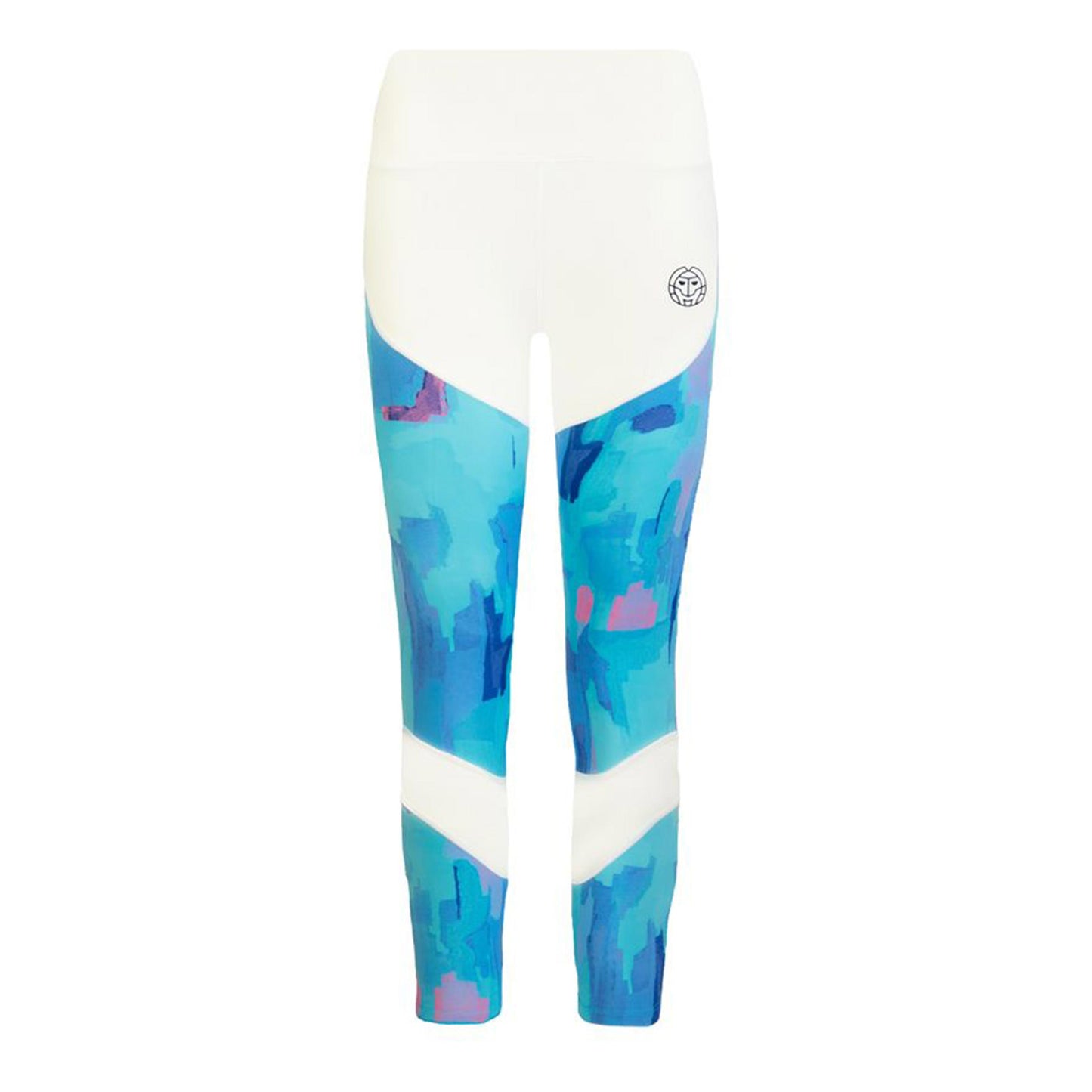 BIDI BADU Abiba Tech Mesh Tight Dames-Wit,Lichtblauw