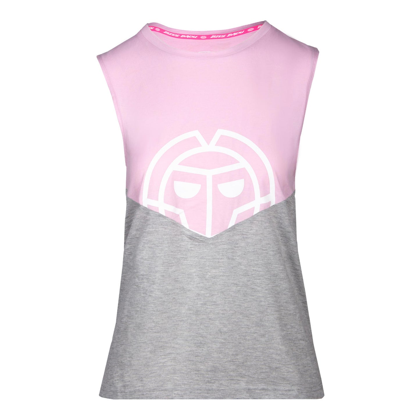 BIDI BADU Elinam Lifestyle Tanktop Dames-Roze,Lichtgrijs