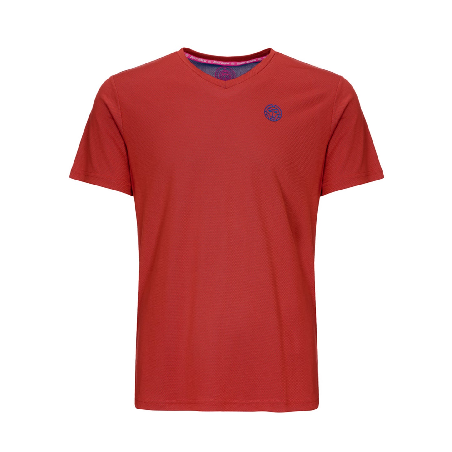 BIDI BADU Evin Tech Round T-shirt Jongens - donkerrood,