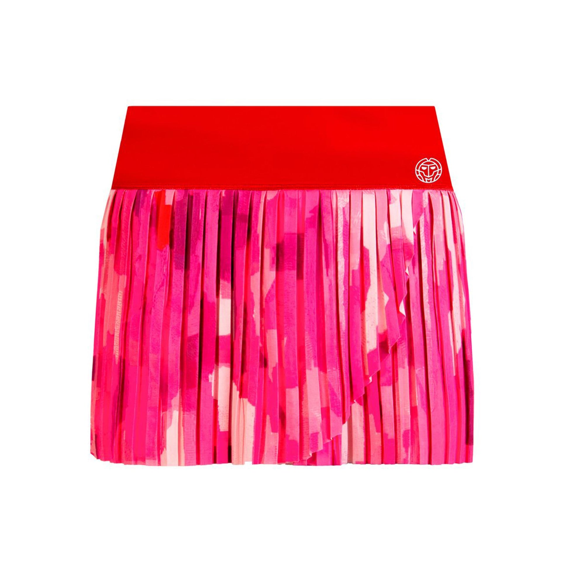 BIDI BADU Lowey Tech Plissee Rok Dames-Rood,Roze