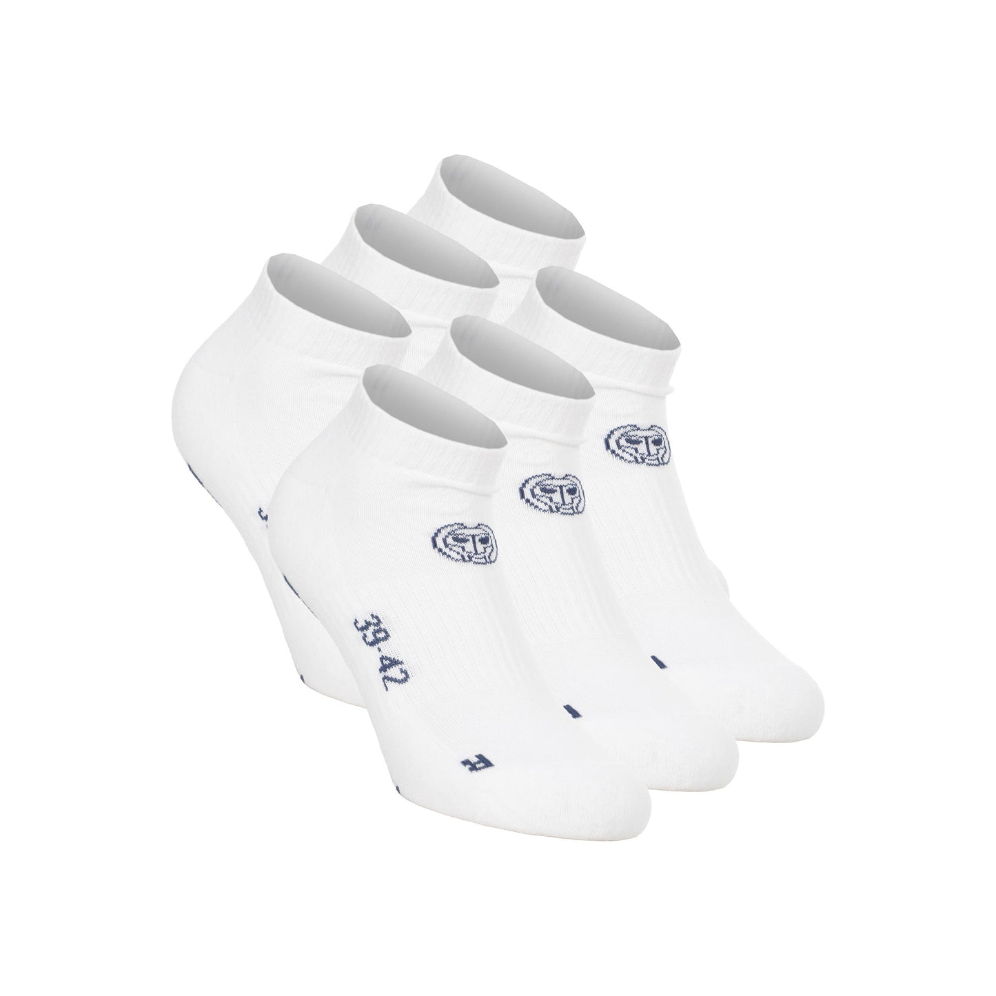 BIDI BADU No Party XXL No Show Move Chaussettes De Tennis-Blanc