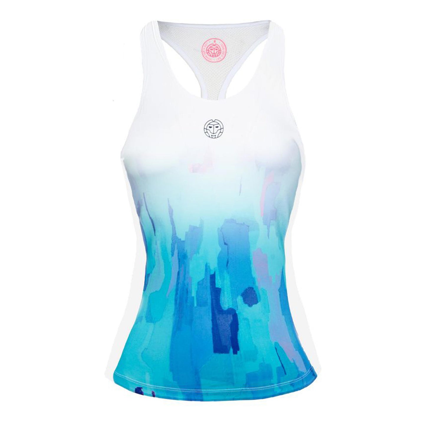 BIDI BADU Yaka Tech Tanktop Dames-Wit,Lichtblauw