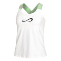 Iconic Tanktop Dames - wit, lichtgroen