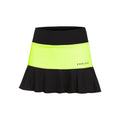 Lace Rok Dames - zwart, neongroen