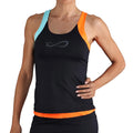 Race Débardeur Tank Top Femmes-Noir,Orange