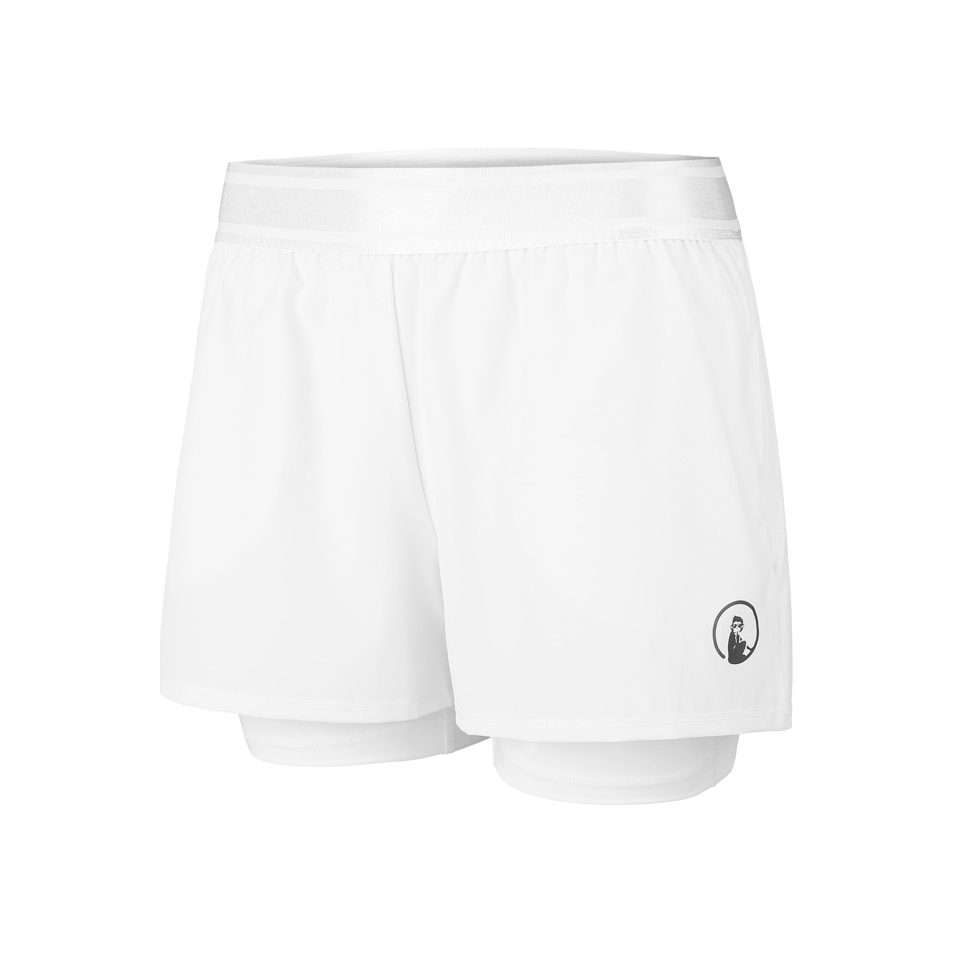 Quiet Please Point 2in1 Shorts Dames-Wit
