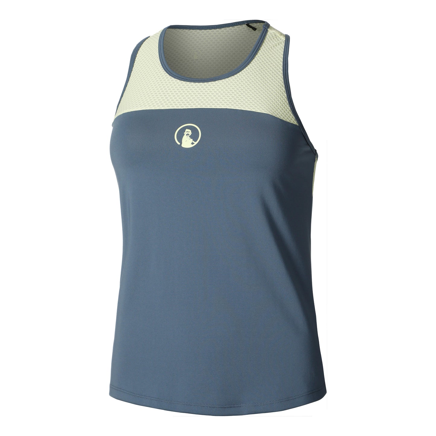 Quiet Please Perspectives Racerback Débardeur Tank Top Femmes-Bleu