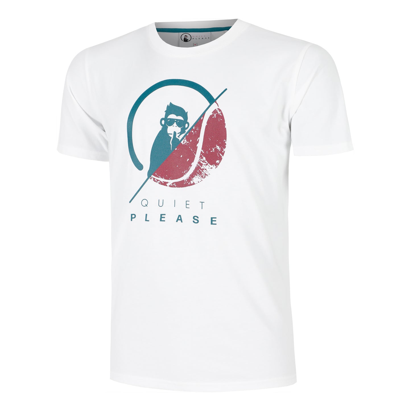 Quiet Please Create 40:40 T-shirt Hommes-Blanc,Multicouleur