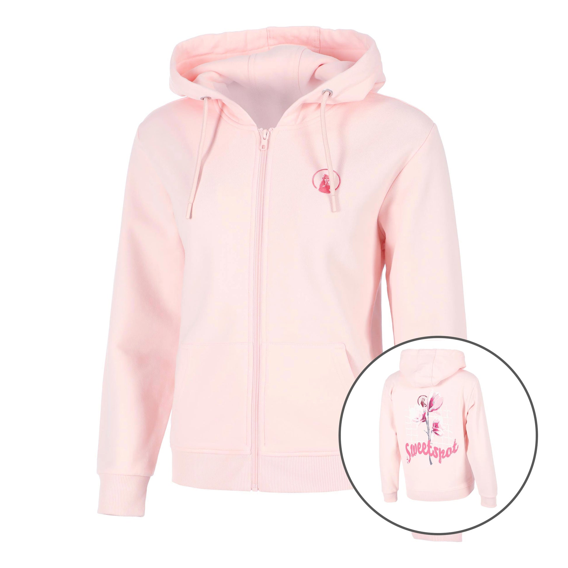 Quiet Please Endlessly Flower Zip Sportjas Dames-Roze,Veelkleurig