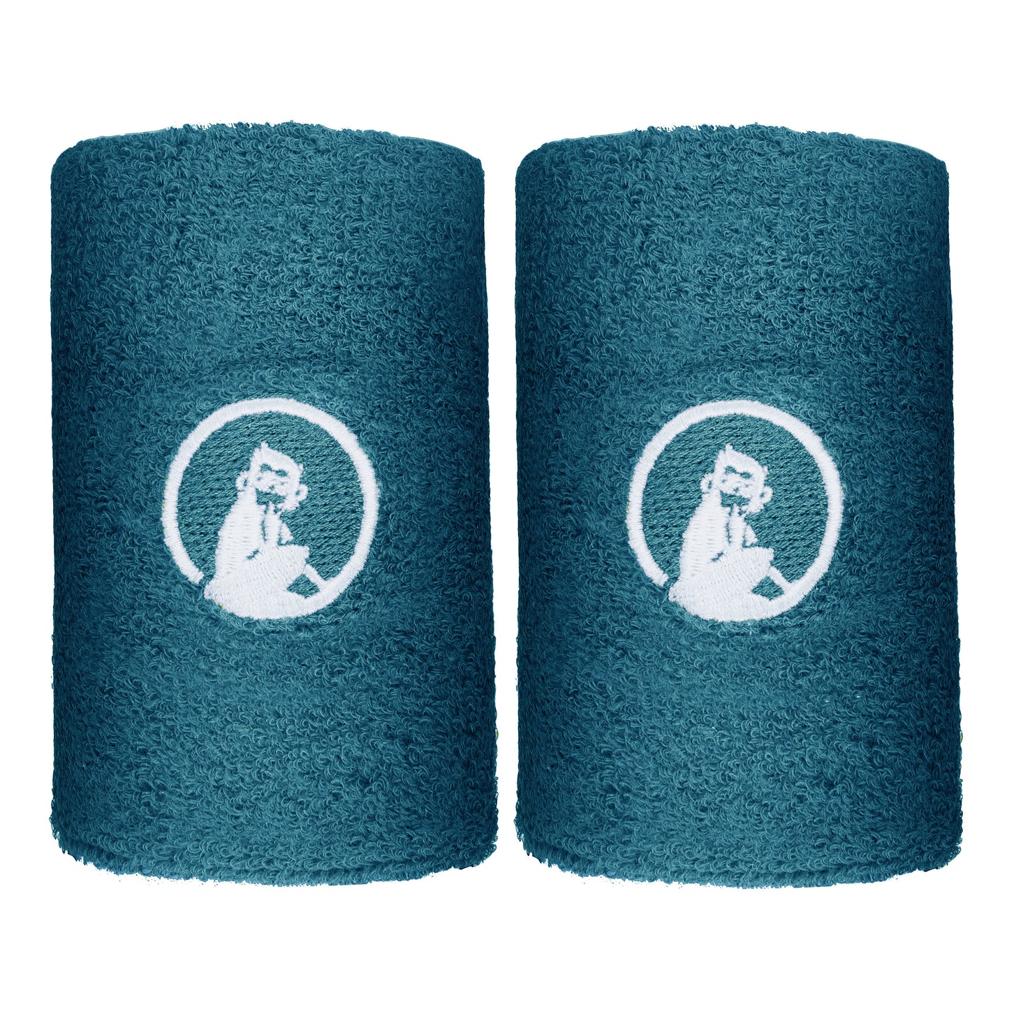 Quiet Please Poignet Pack de 2 unités long - bleu petrol
