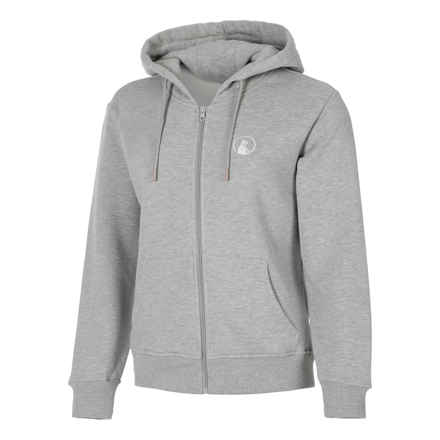 Quiet Please Essential Zip Gilet en coton Femmes-gris