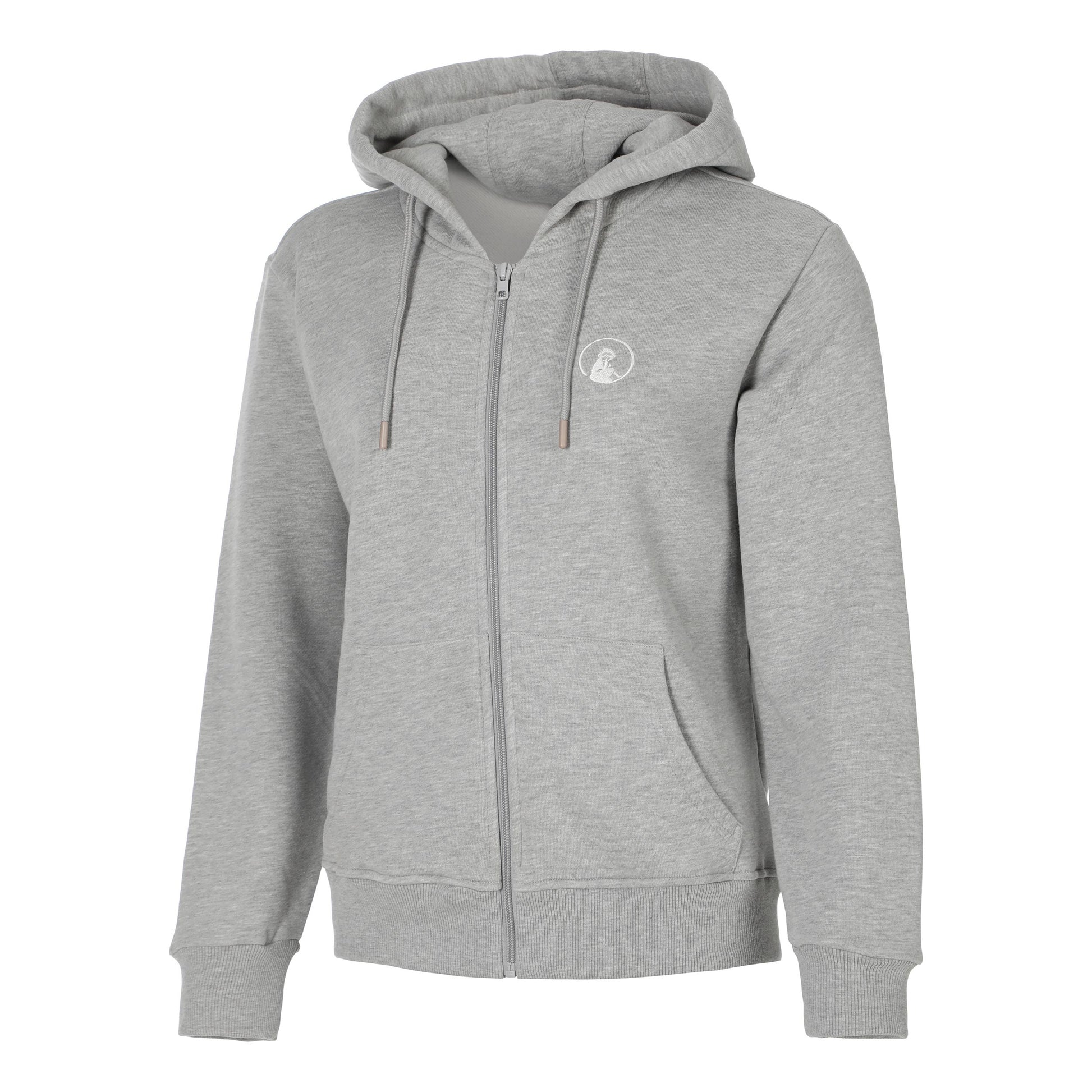Quiet Please Essential Zip Gilet en coton Femmes-gris