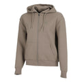 Tonal Core Zip Gilet en coton Femmes - gris, marron