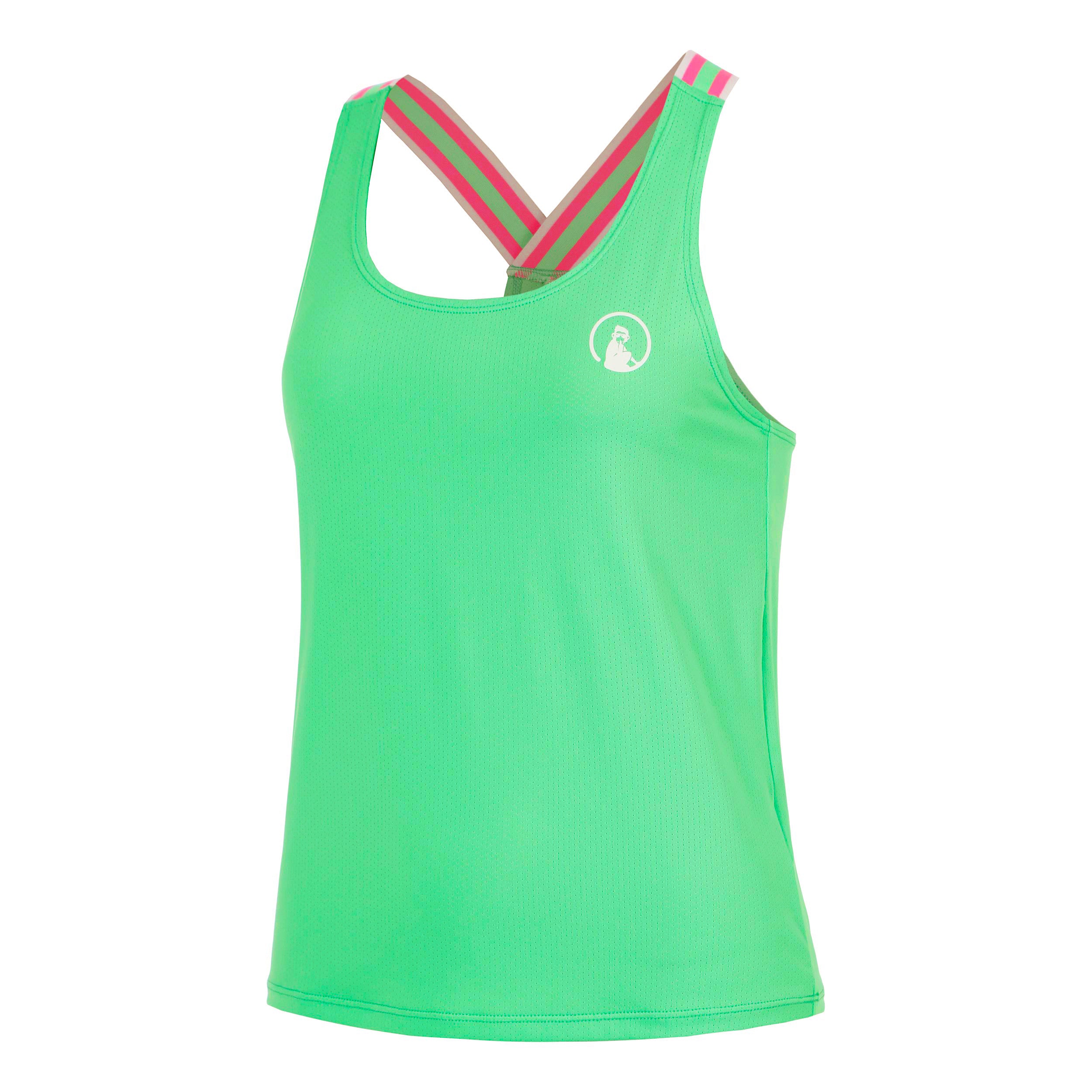 Quiet Please Joy Serve & Volley 2.0 Débardeur tank top Femmes - vert, blanc