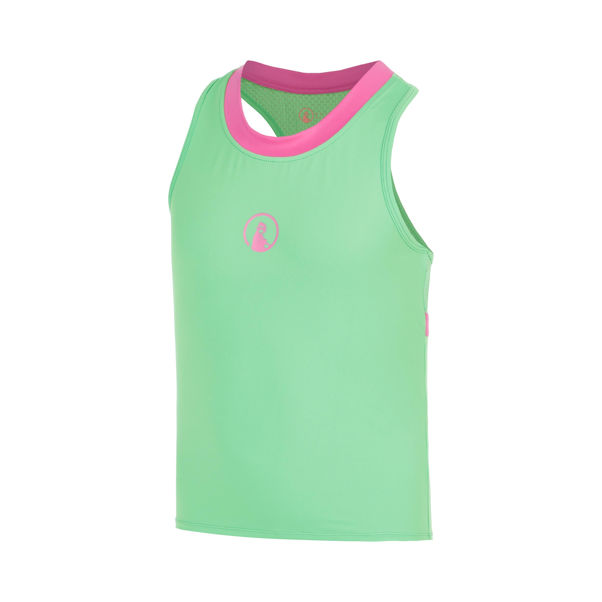 Quiet Please Joy Racerback 2.0 Débardeur tank top Filles - vert, blanc