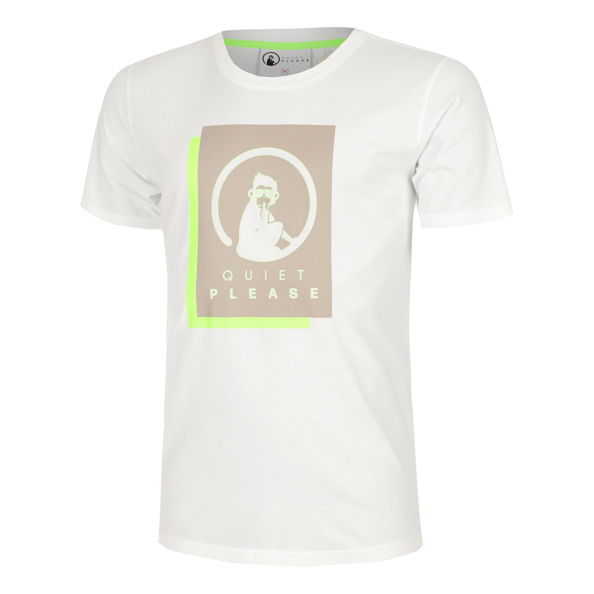 Quiet Please Wild Layer T-shirt Hommes-Blanc,Multicouleur