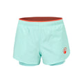 Point 2in1 Shorts Meisjes - turkoois, rood