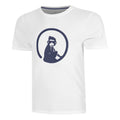 Trainings T-shirt Hommes-Blanc,Bleu Foncé