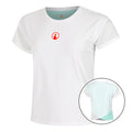 Wild Cross T-shirt Dames-Wit,Turkoois