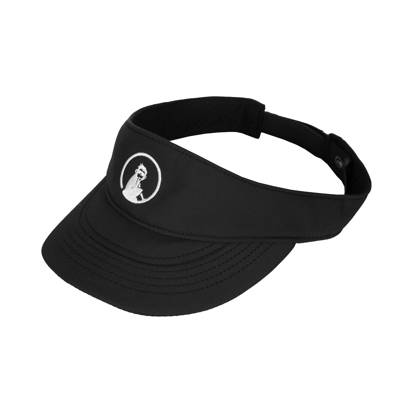 Quiet Please Court Performance Visor Dames-Zwart,Wit