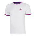 Break Ringer T-shirt Heren-wit, berry