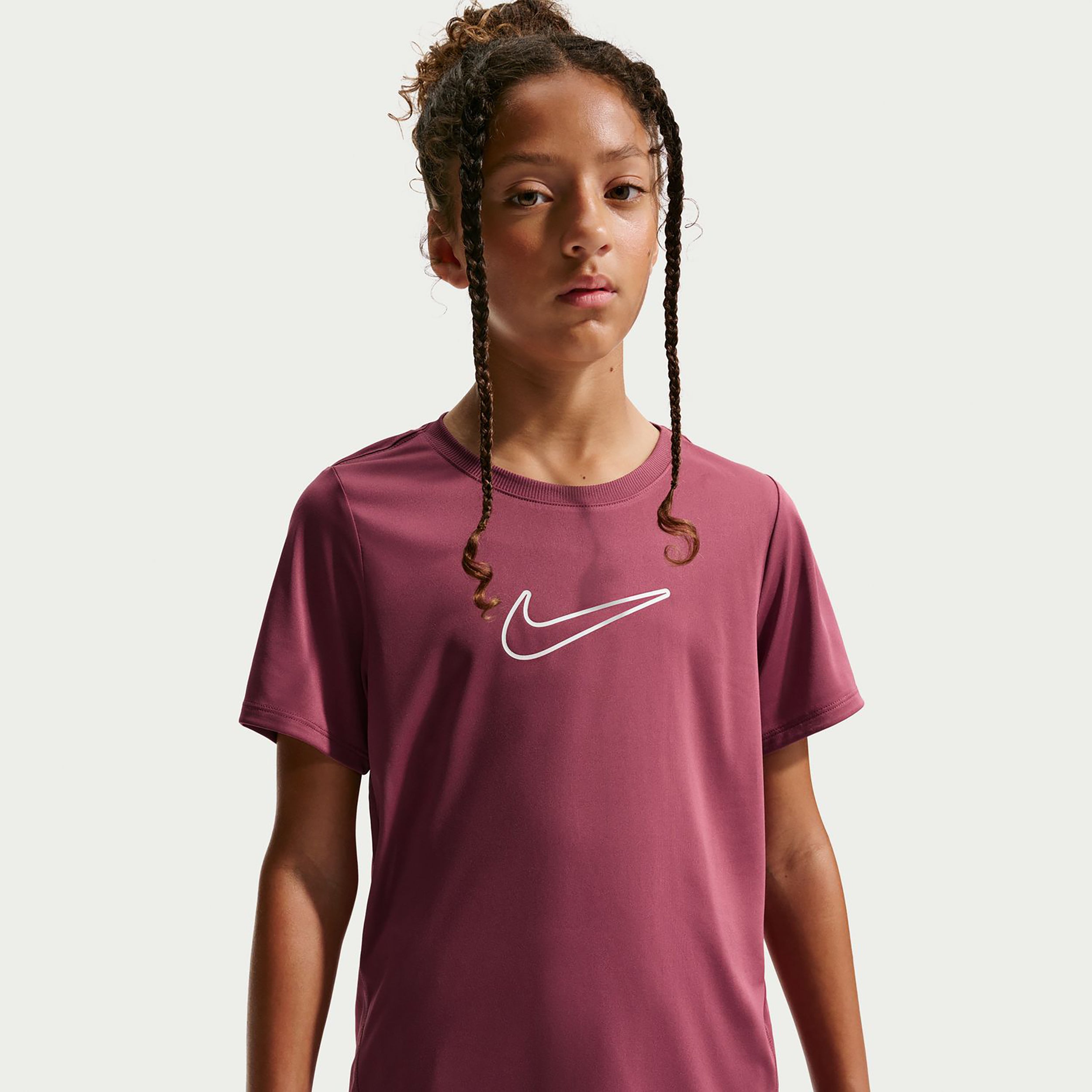 Nike Dri-FIT One T-shirt Kinderen - mauve