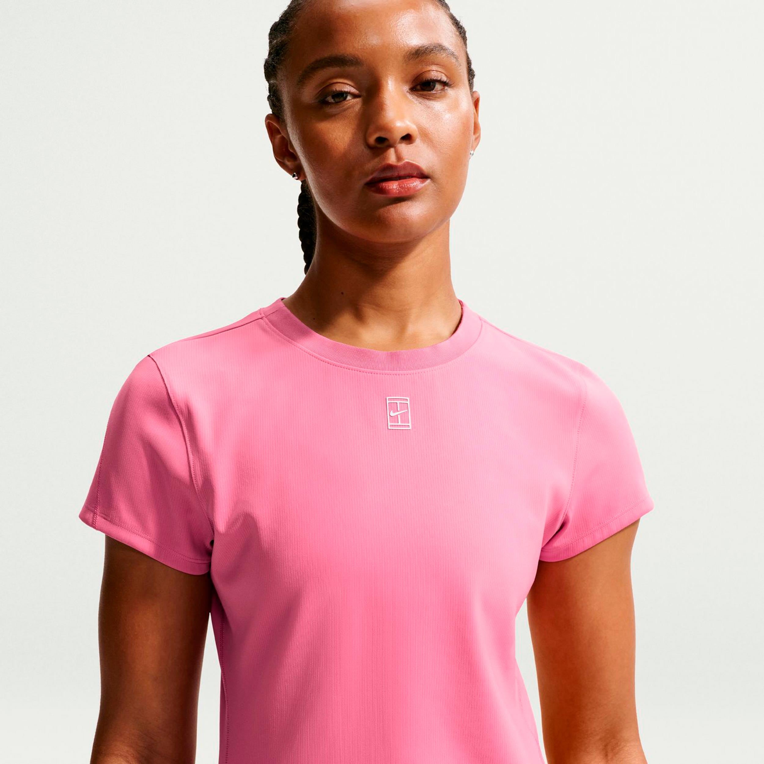 Nike Court Dri-FIT Advantage T-shirt Femmes - rosé