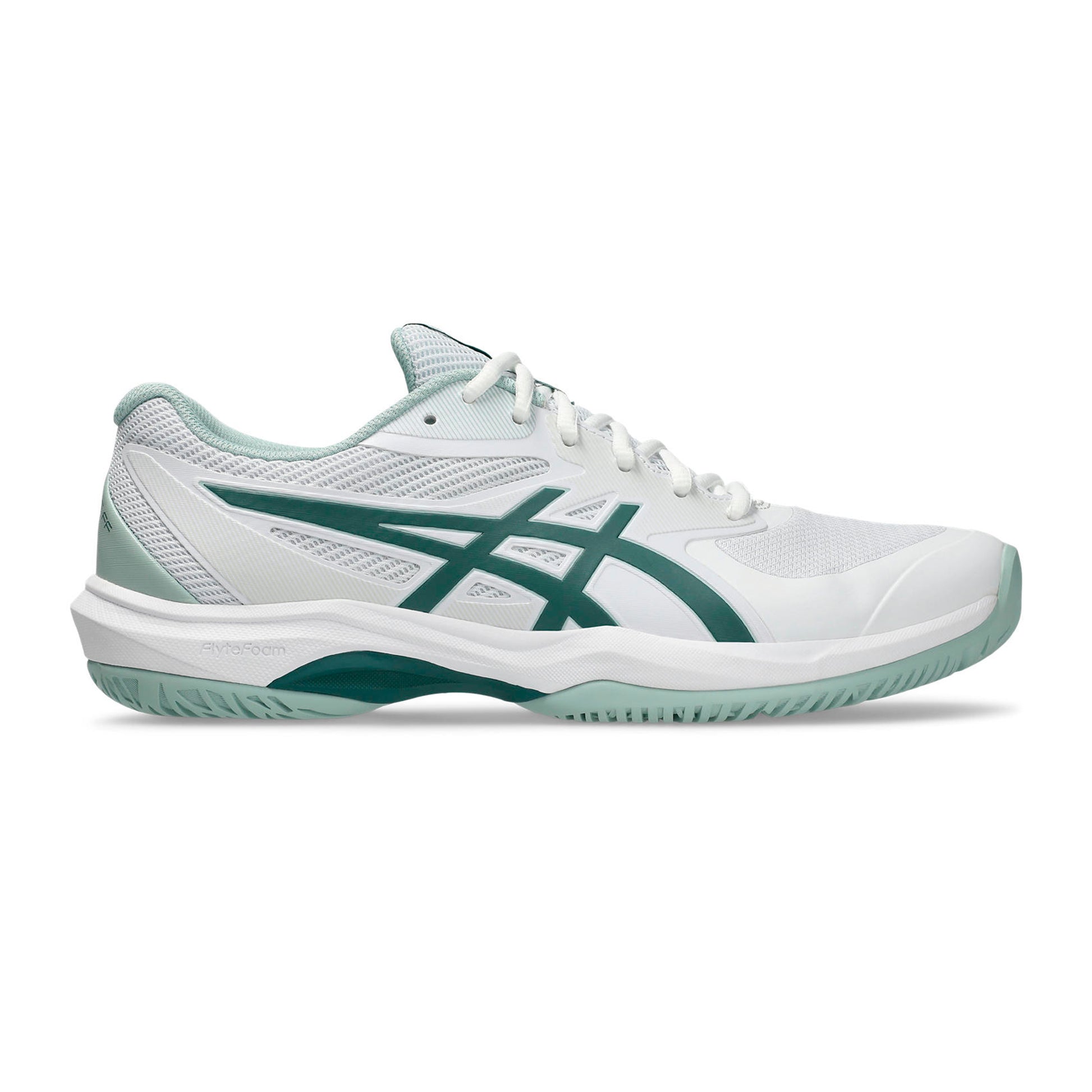 ASICS Game FF Allcourt schoen Heren - wit, petrolblauw