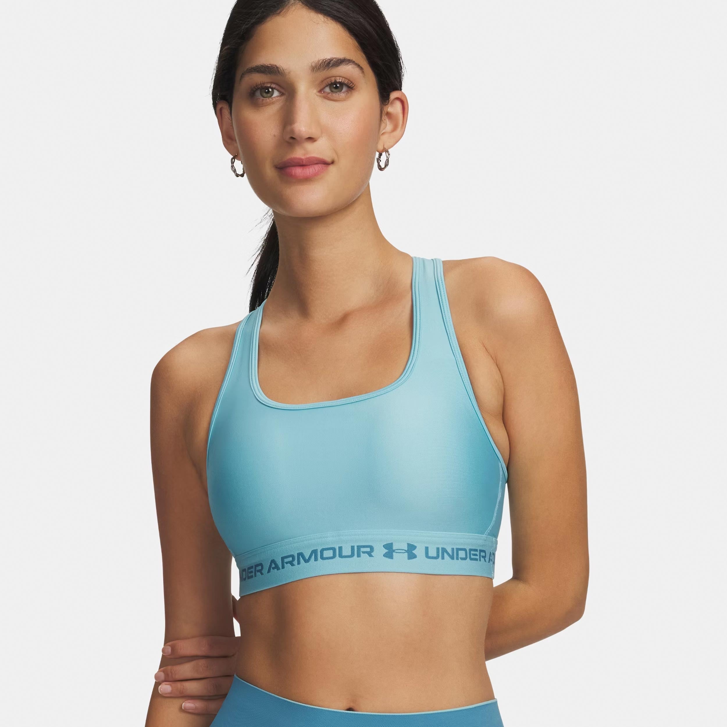Under Armour Crossback Mid Soutien-gorge sport Femmes-bleu, bleu